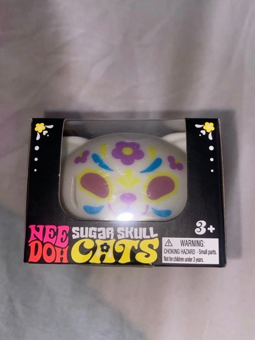 NeeDoh Sugar Skull Cats Squishy Toy